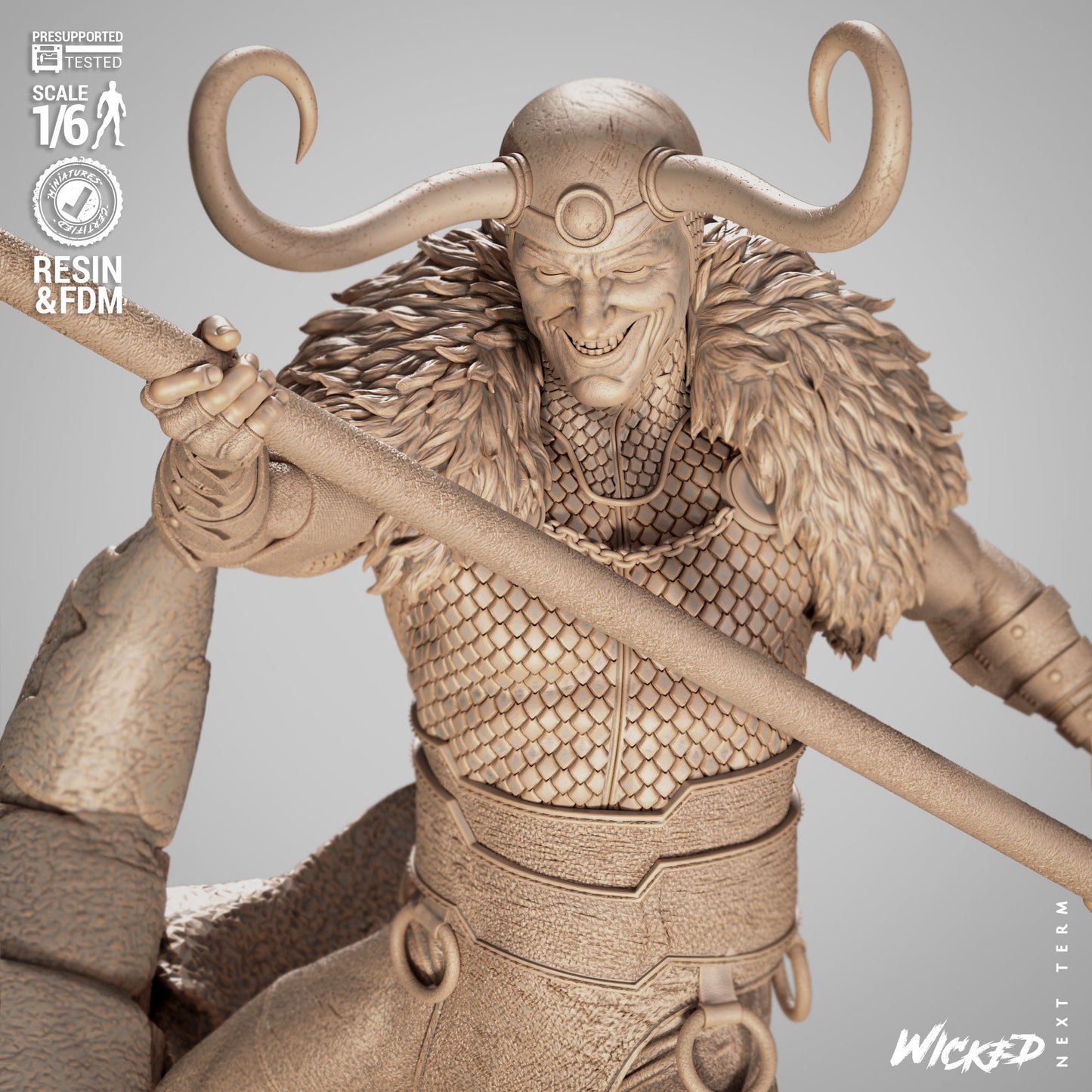 Thor and Loki Diorama - 1:6 and 1:12 scale 3d Printed Model Kit