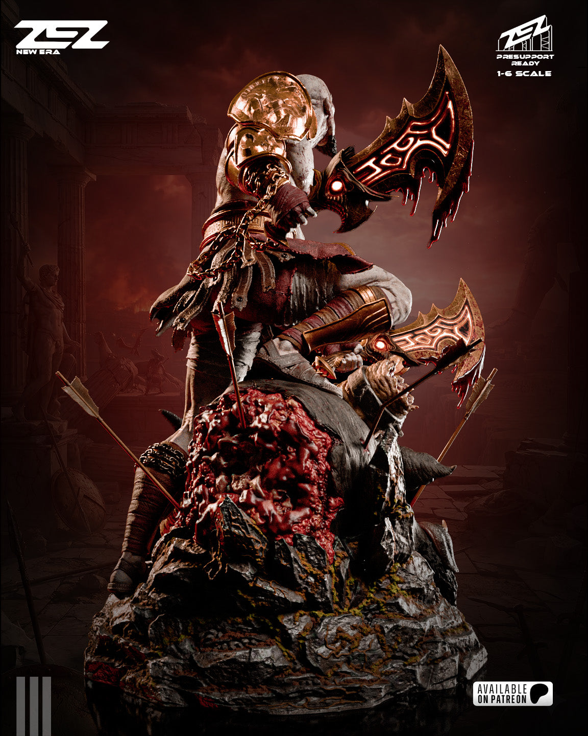 Kratos (ZEZ) - 3D Printed Fan Art Model Kit