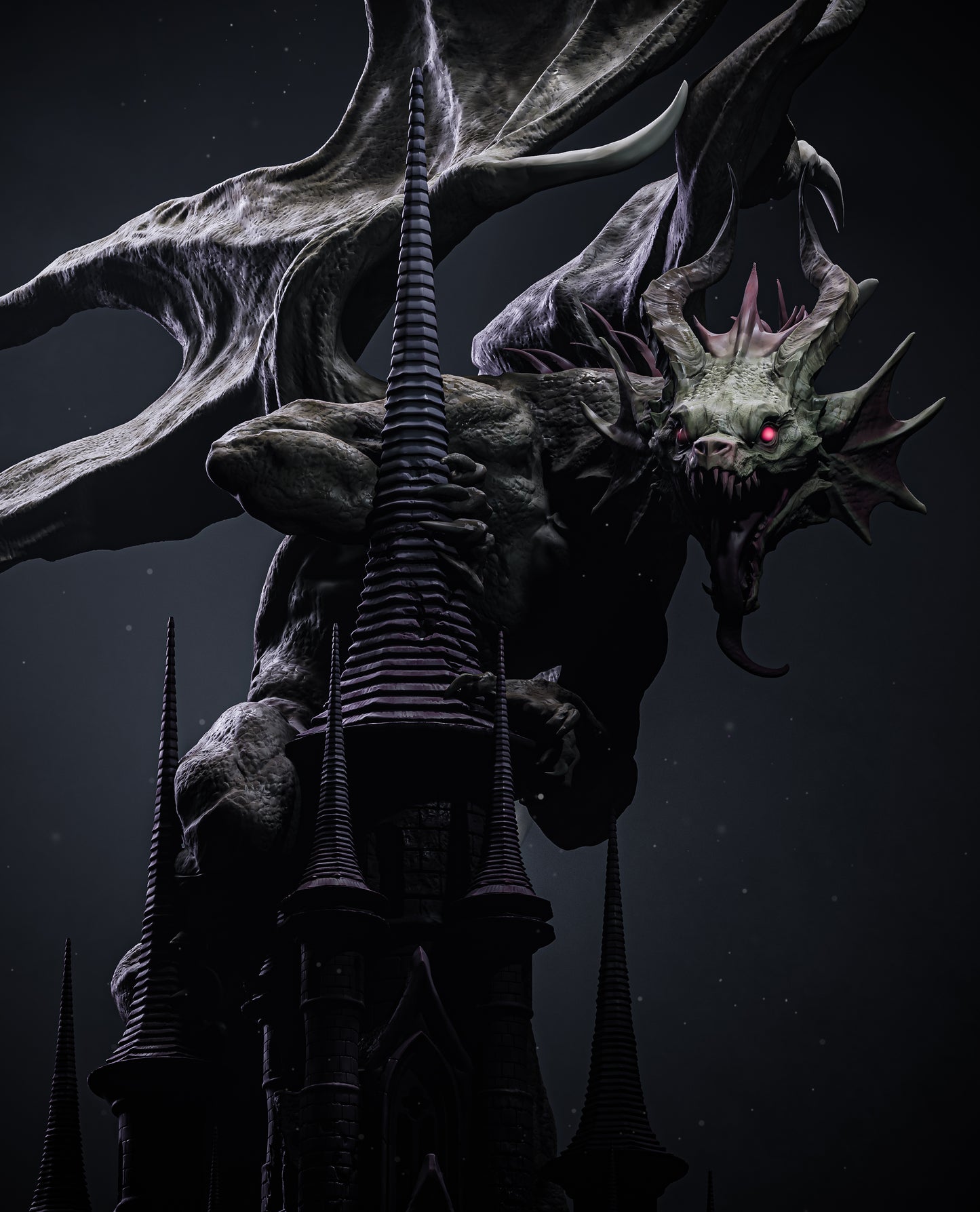 Mysterious Dragon - 3D Printed Model Kit - 1:6 scale (Original)