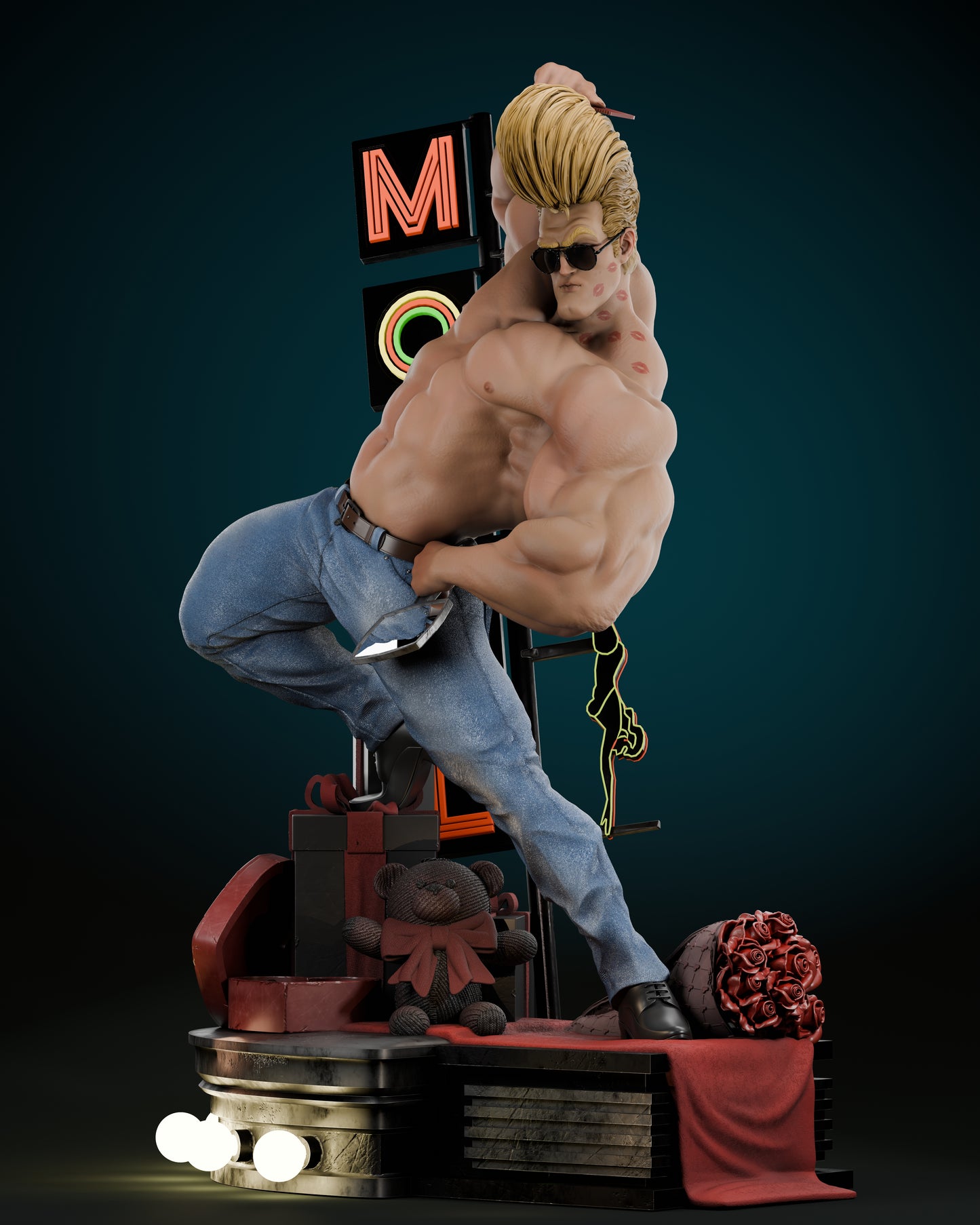 Johnny Bravo - Fan Art 1:6 - 3D Print Kit
