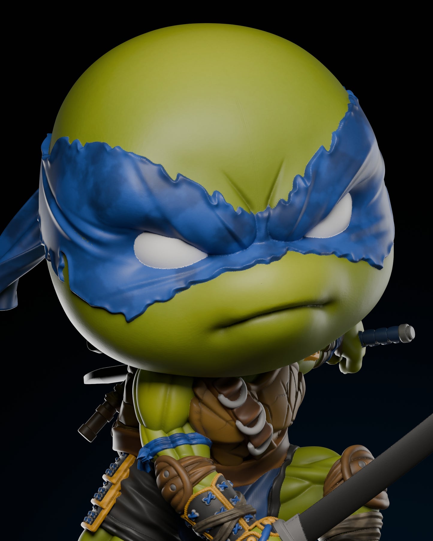 Leonardo Chibi (ZEZ) - 3D Printed Fan Art Model Kit