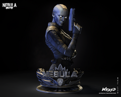 Nebula Bust (Fan Art) - 4 - 12 scale (285mm to 95mm) - 3D Printed kit