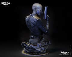 Nebula Bust (Fan Art) - 4 - 12 scale (285mm to 95mm) - 3D Printed kit