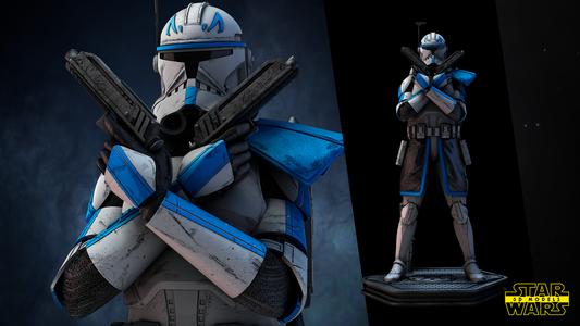 Captain Rex (Star Wars) Fan Art - 6th or 12th scale - 3D Printed