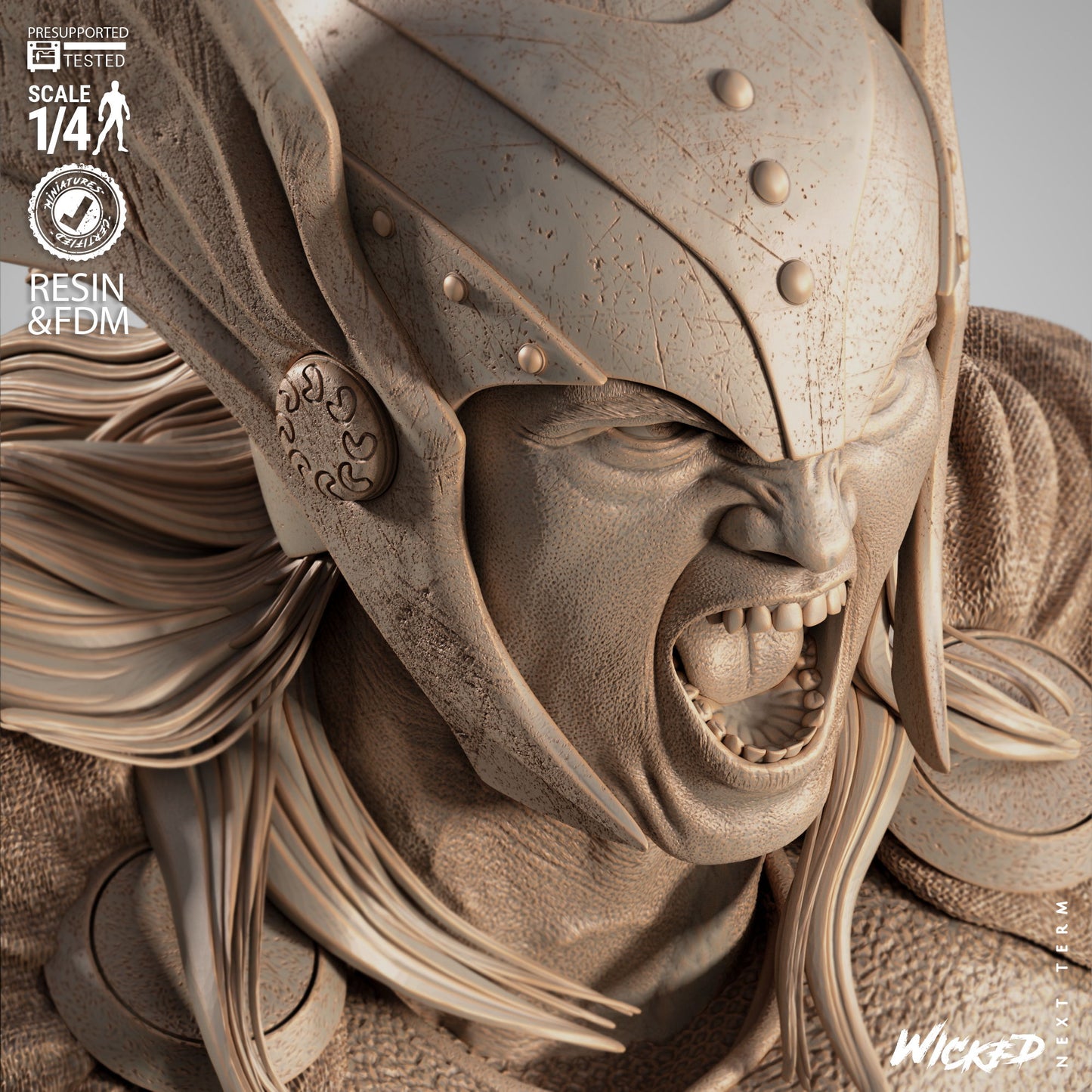 Thor 2025 (Portrait Bust) - 1:4 and 1:8 scale 3d Printed kit