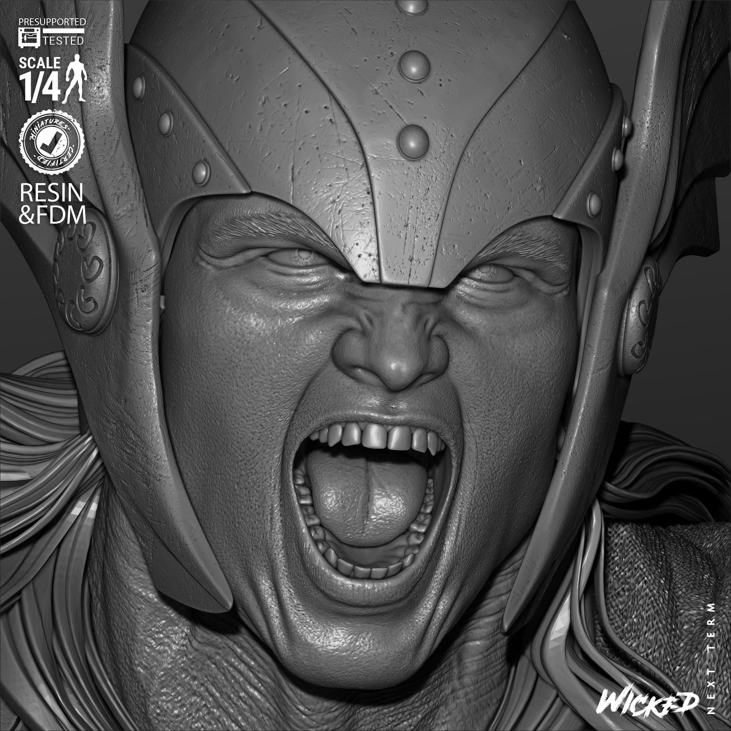 Thor 2025 (Portrait Bust) - 1:4 and 1:8 scale 3d Printed kit