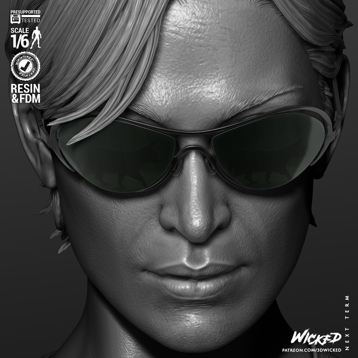 Trinity - The Matrix (Sculpt) 3d Print - Unpainted model kit