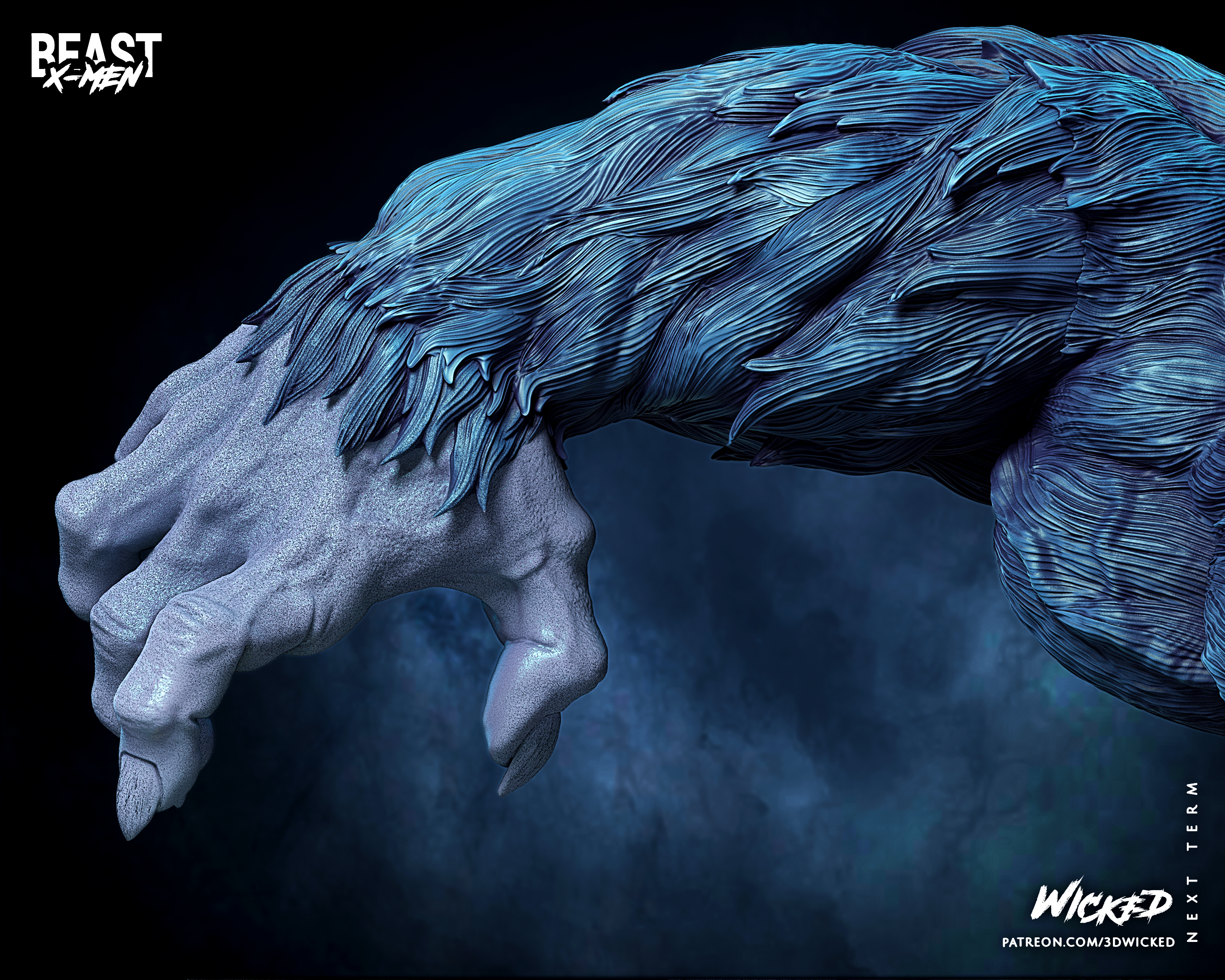 The Beast Statue (XMEN) - 6 and 12 Scale models, Unpainted and unassembled