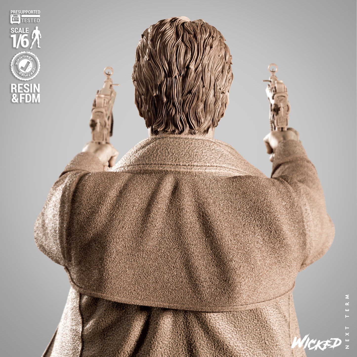 Neo - The Matrix (Sculpt) 3D Print - Unpainted model kit - Fan Art