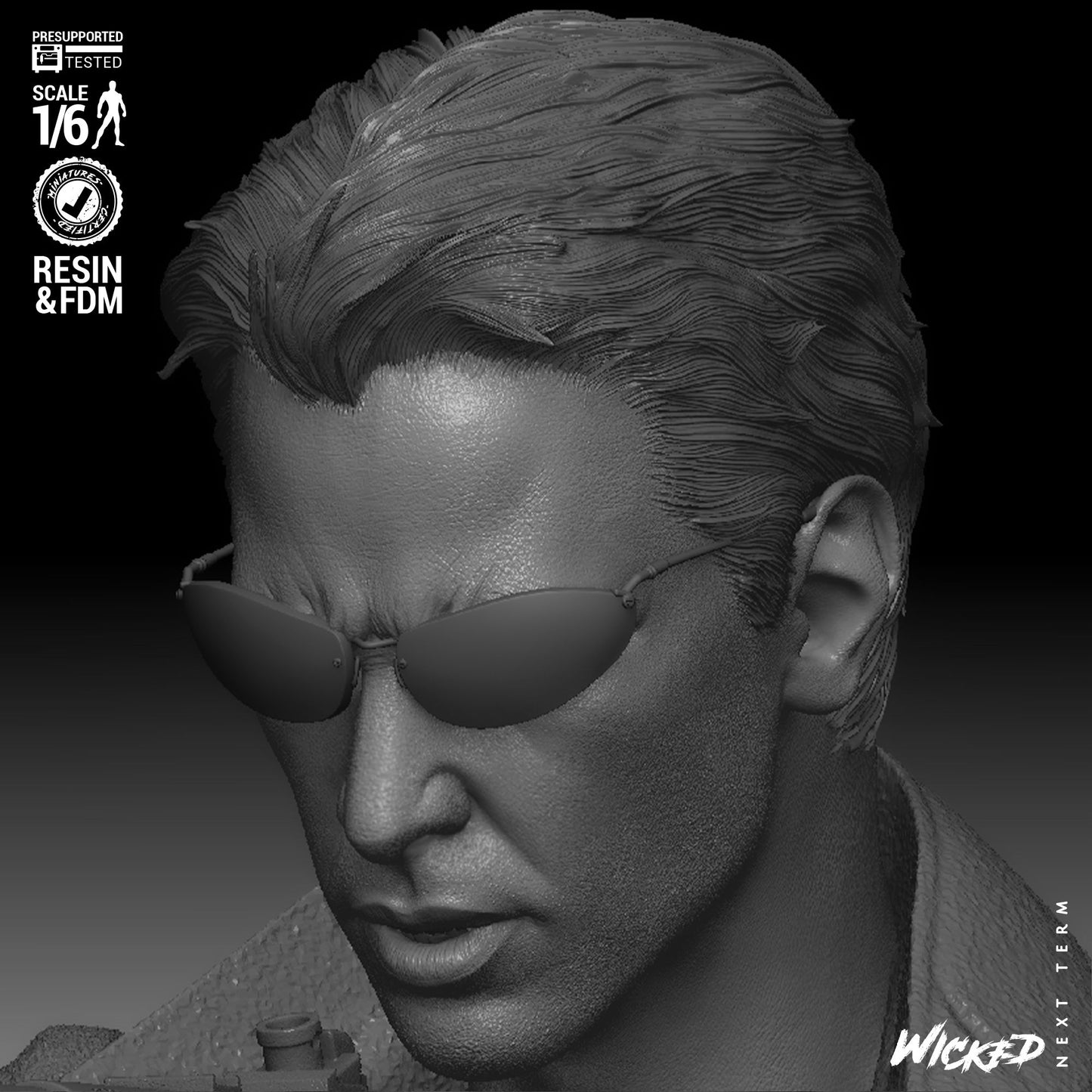 Neo - The Matrix (Sculpt) 3D Print - Unpainted model kit - Fan Art