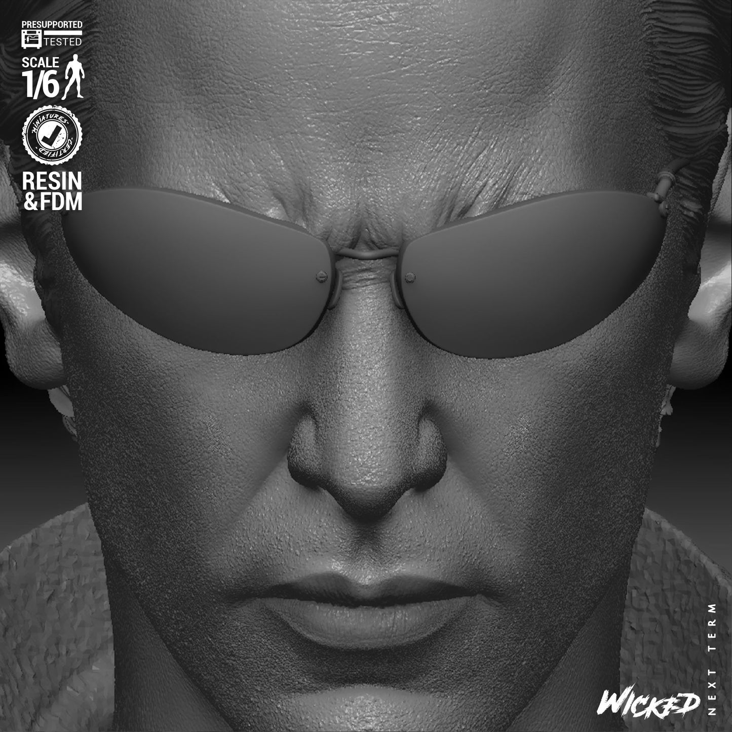 Neo - The Matrix (Sculpt) 3D Print - Unpainted model kit - Fan Art