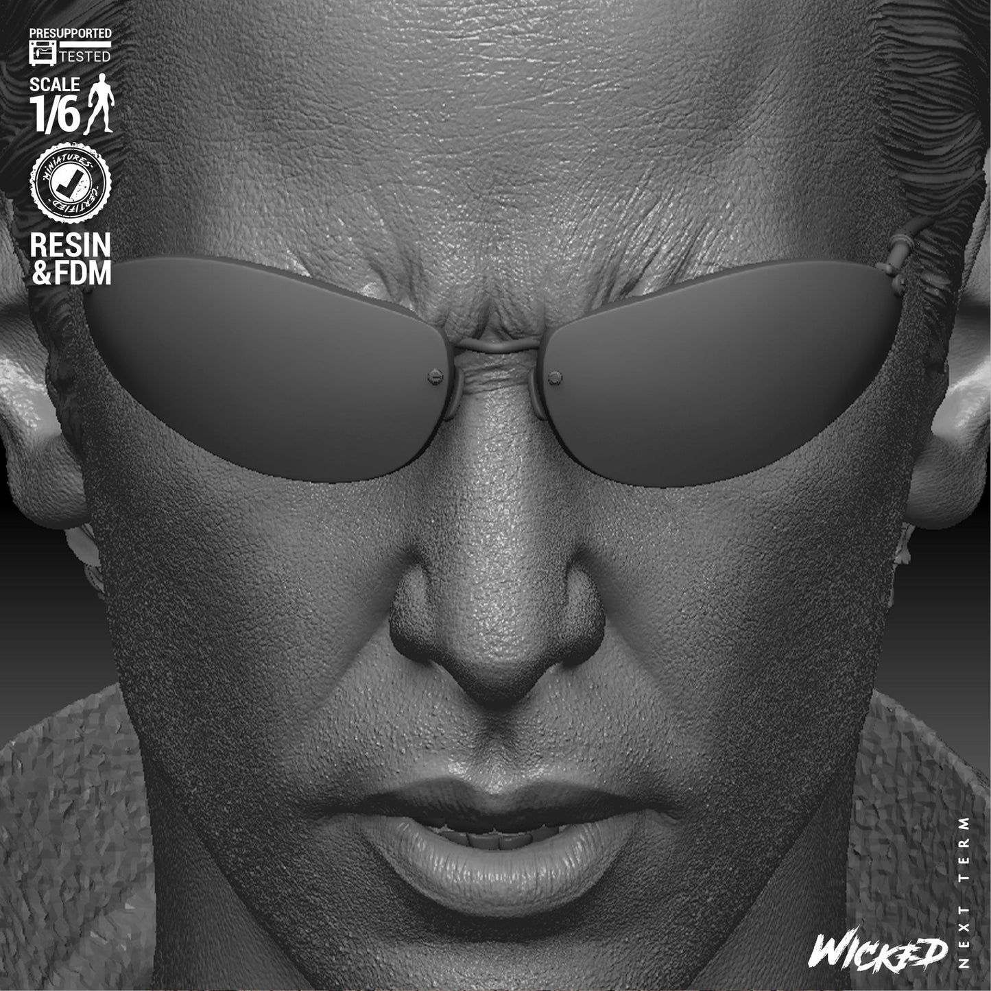 Neo - The Matrix (Sculpt) 3D Print - Unpainted model kit - Fan Art