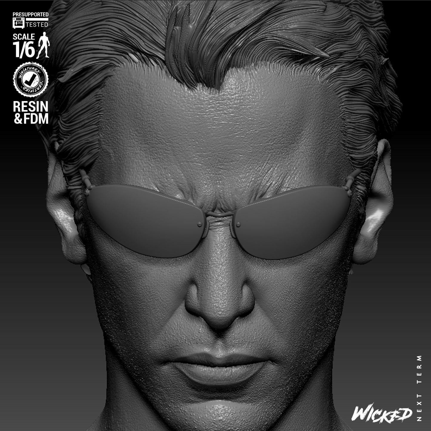 Neo - The Matrix (Sculpt) 3D Print - Unpainted model kit - Fan Art