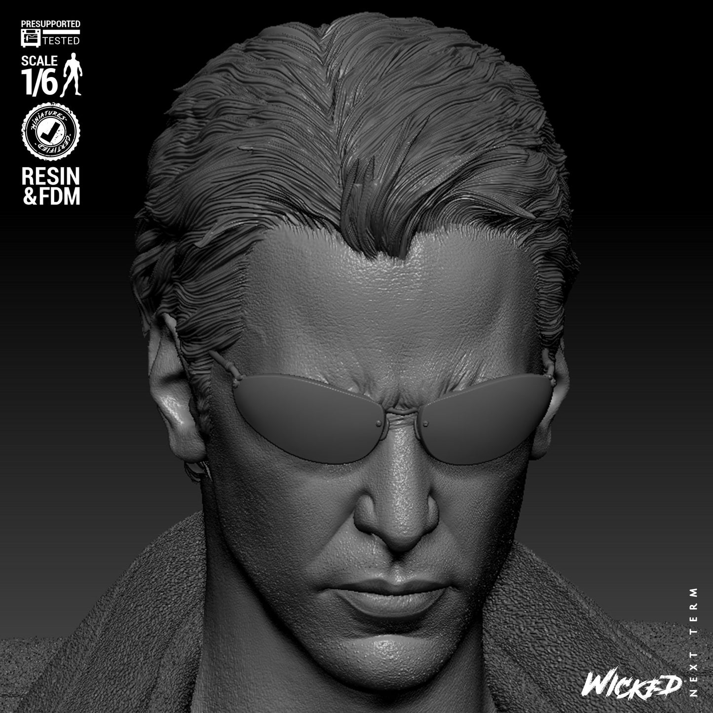 Neo - The Matrix (Sculpt) 3D Print - Unpainted model kit - Fan Art