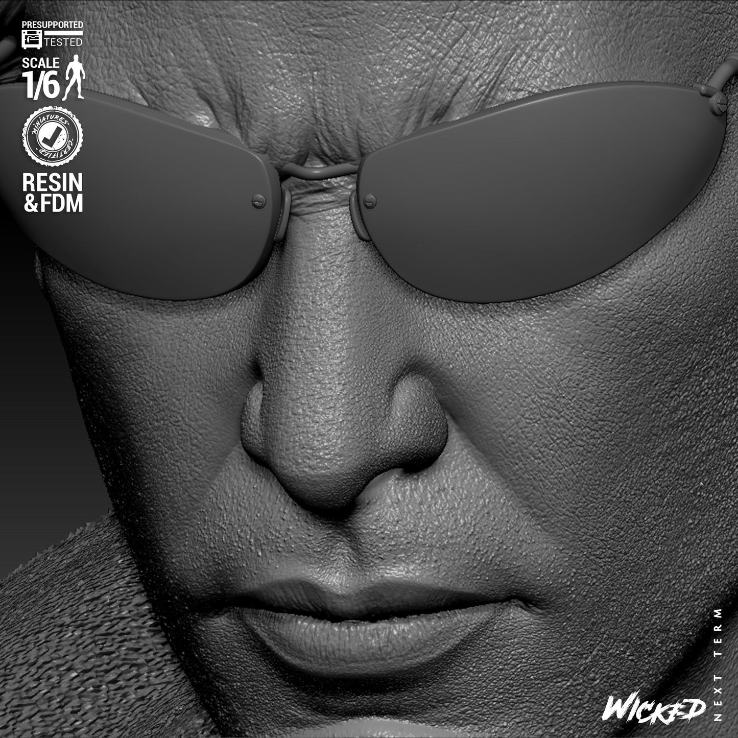 Neo - The Matrix (Sculpt) 3D Print - Unpainted model kit - Fan Art