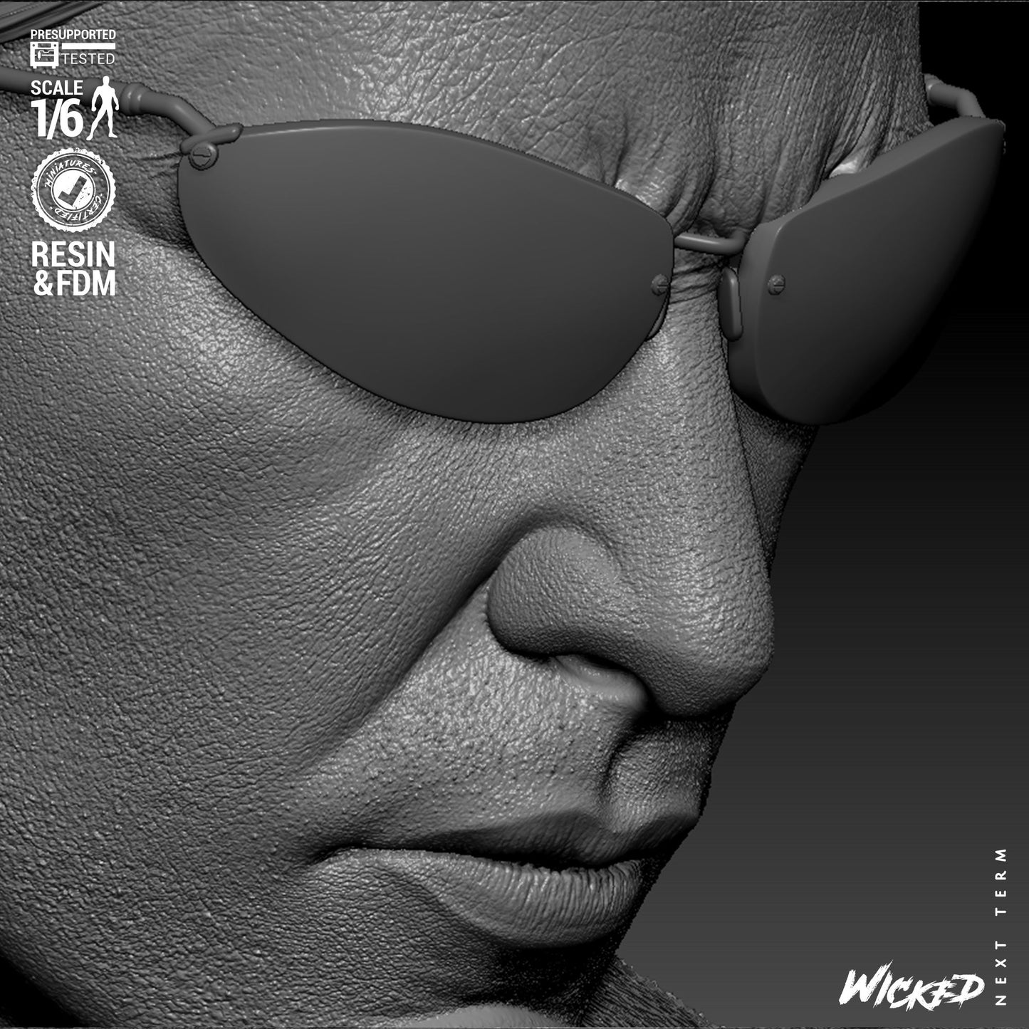 Neo - The Matrix (Sculpt) 3D Print - Unpainted model kit - Fan Art
