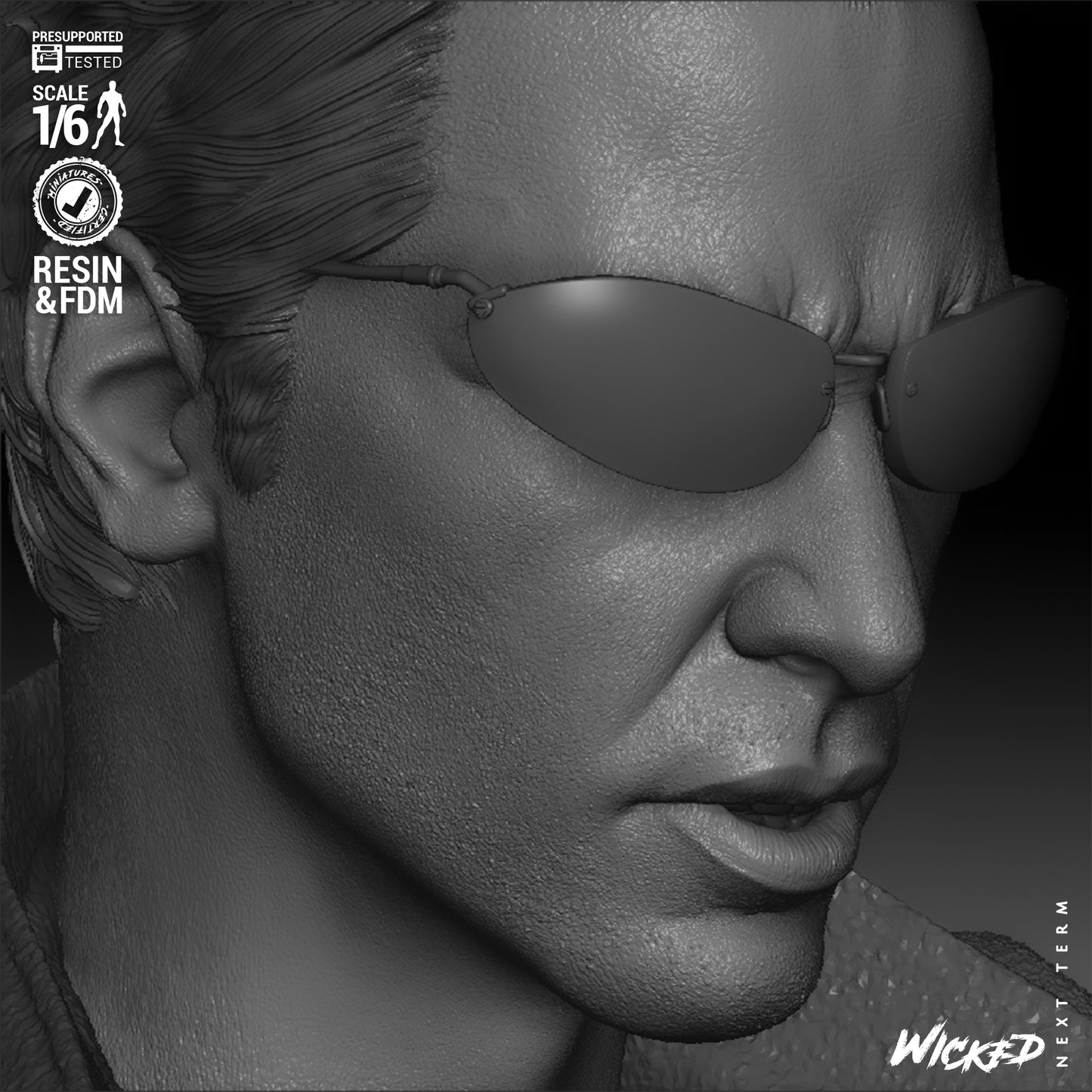 Neo - The Matrix (Sculpt) 3D Print - Unpainted model kit - Fan Art