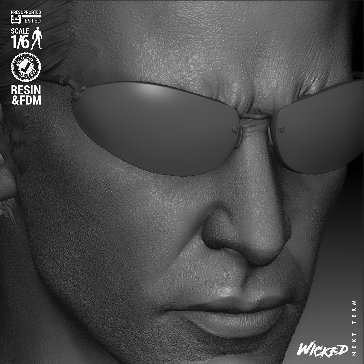 Neo - The Matrix (Sculpt) 3D Print - Unpainted model kit - Fan Art