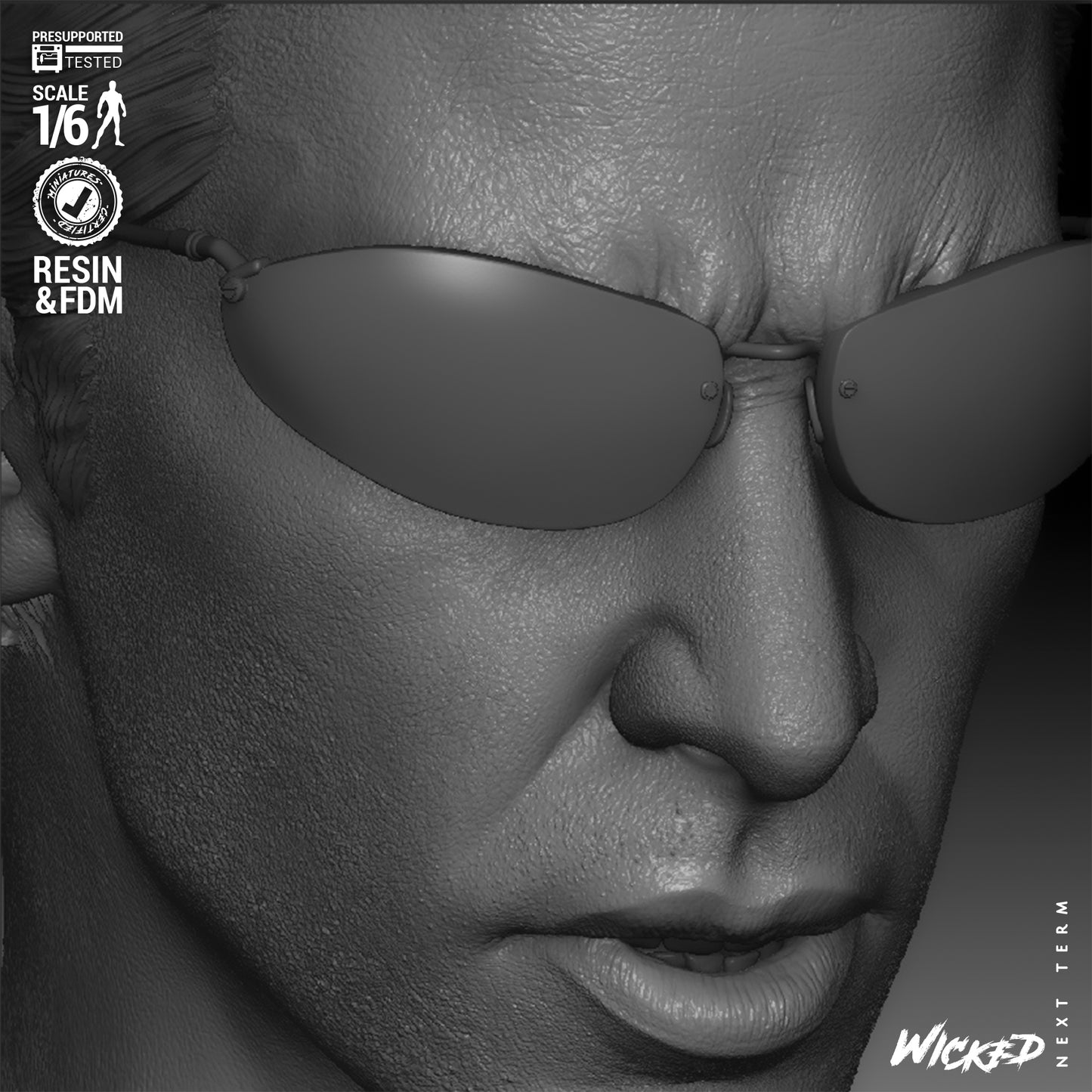 Neo - The Matrix (Sculpt) 3D Print - Unpainted model kit - Fan Art