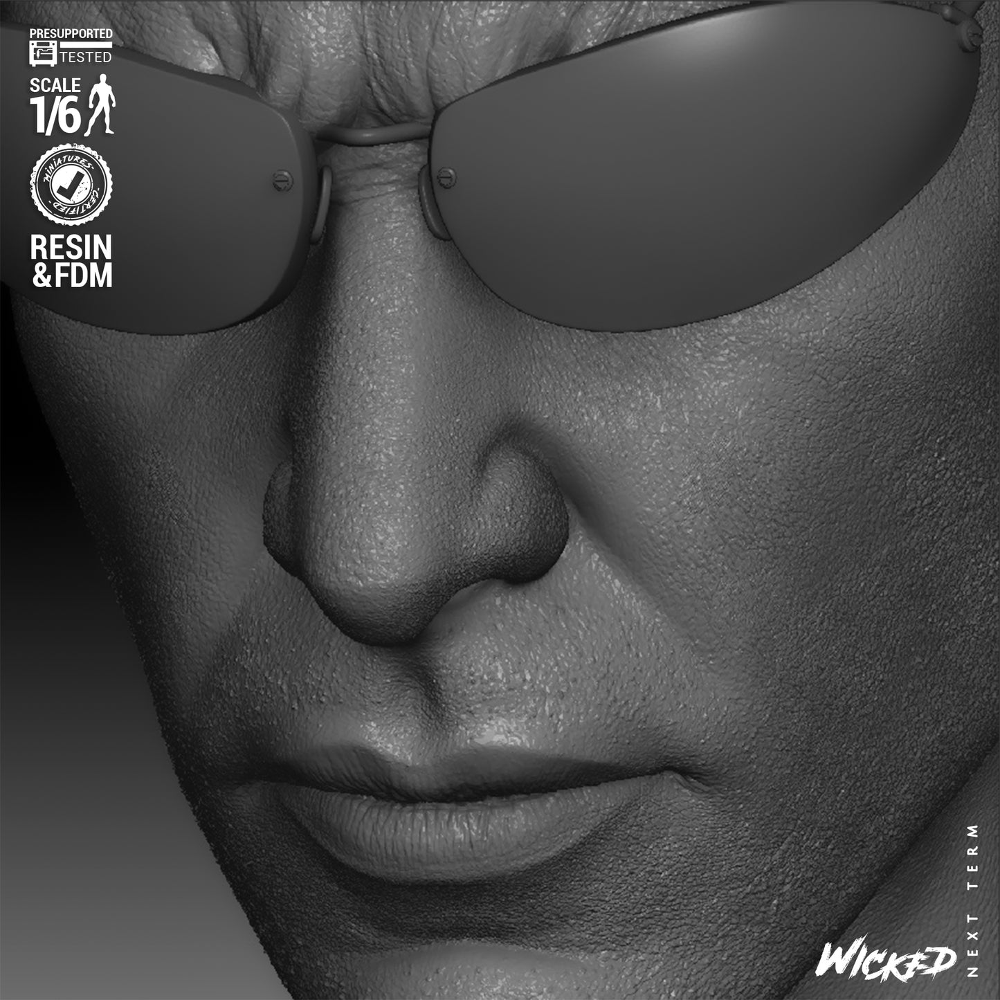 Neo - The Matrix (Sculpt) 3D Print - Unpainted model kit - Fan Art