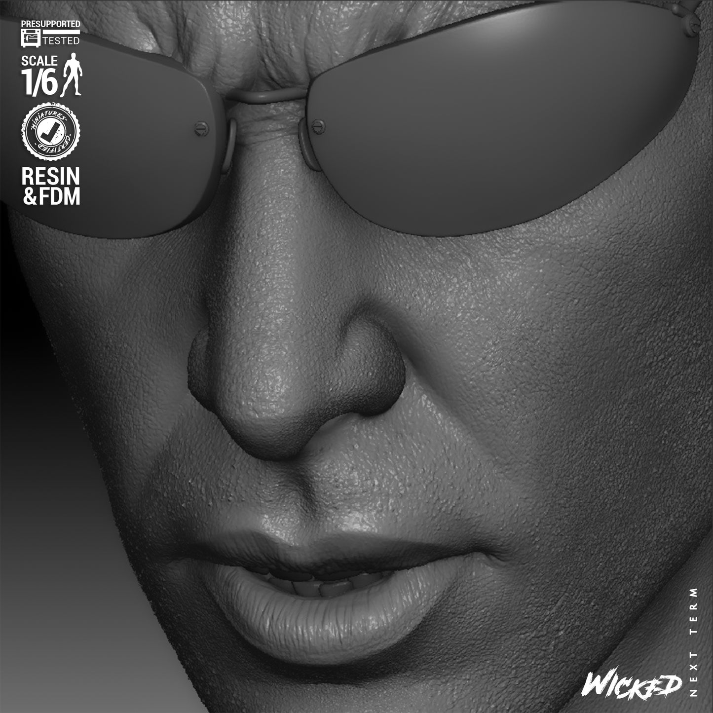 Neo - The Matrix (Sculpt) 3D Print - Unpainted model kit - Fan Art