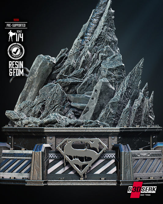 Tomb of Superman Sculpt - 3D Printed Model Kit - 4 and 8 scale