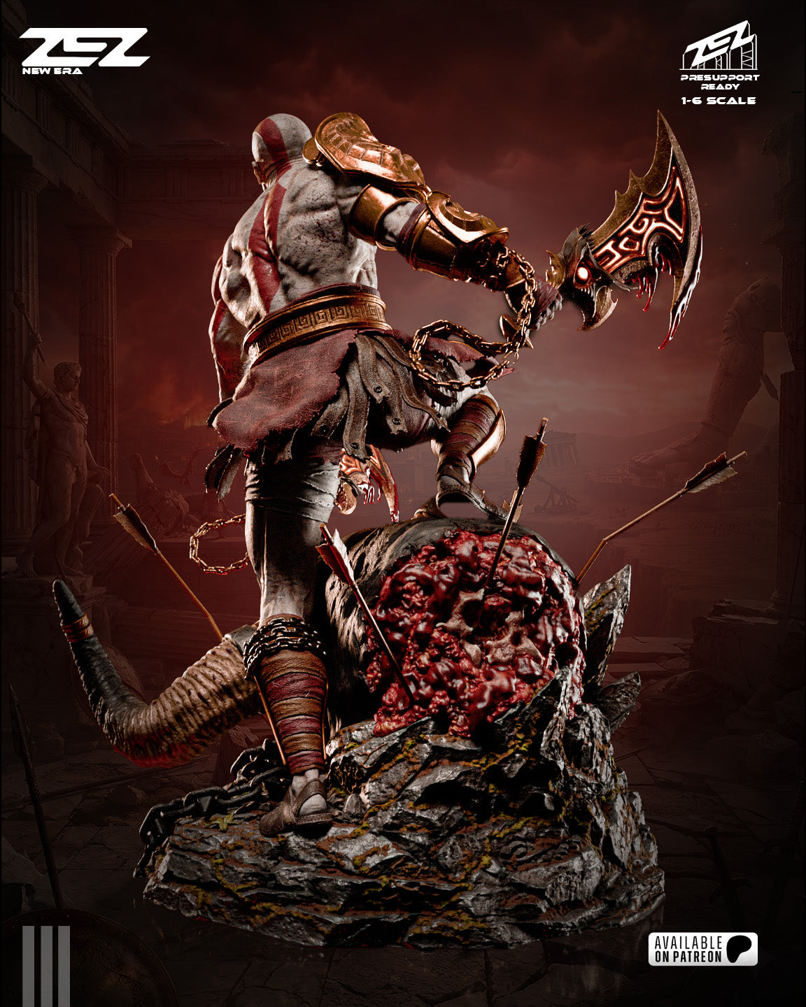 Kratos (ZEZ) - 3D Printed Fan Art Model Kit