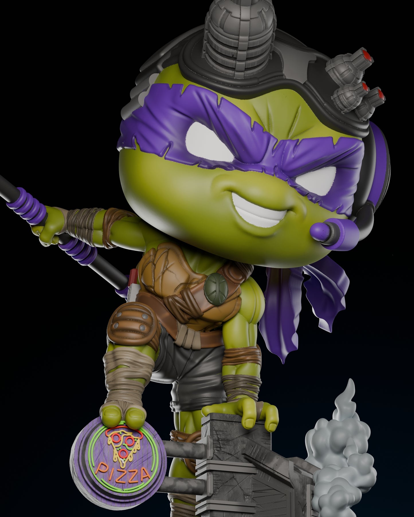Donatello Chibi (ZEZ) - 3D Printed Fan Art Model Kit