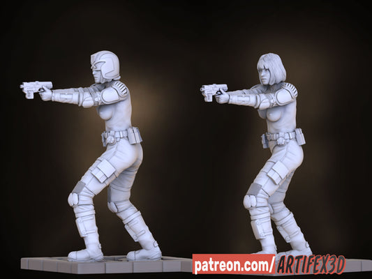Cassandra Anderson (Judge Dredd) 180mm 3D Printed Statue