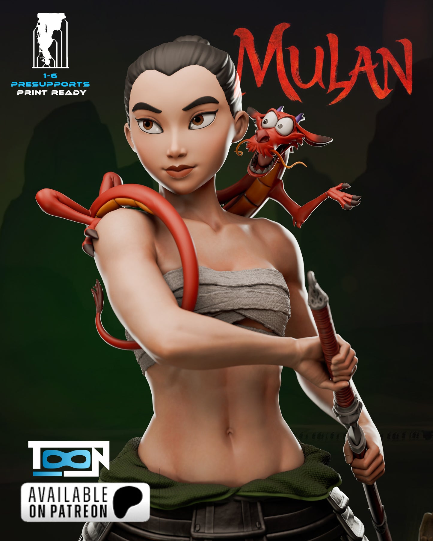 Mulan - Fan Art - 3D Print Kit