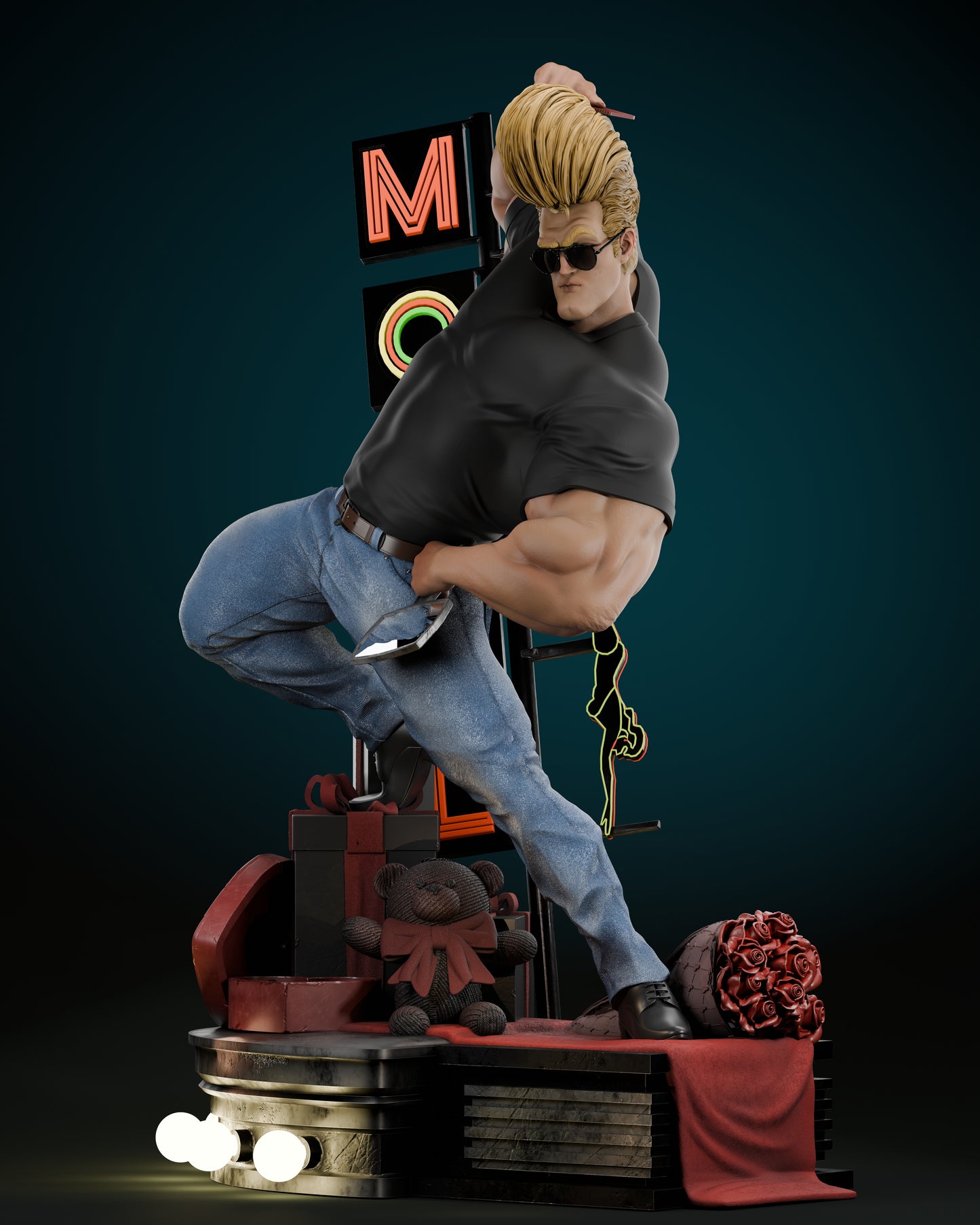 Johnny Bravo - Fan Art 1:6 - 3D Print Kit