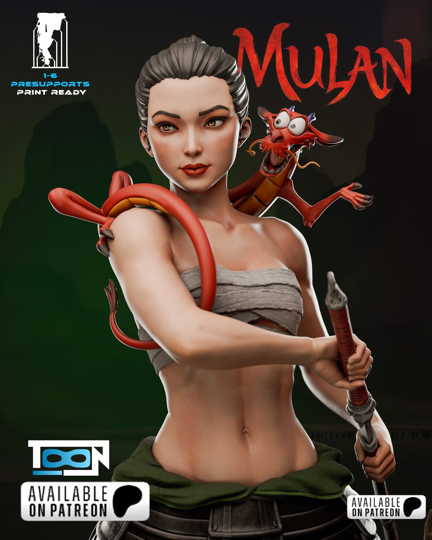 Mulan - Fan Art - 3D Print Kit