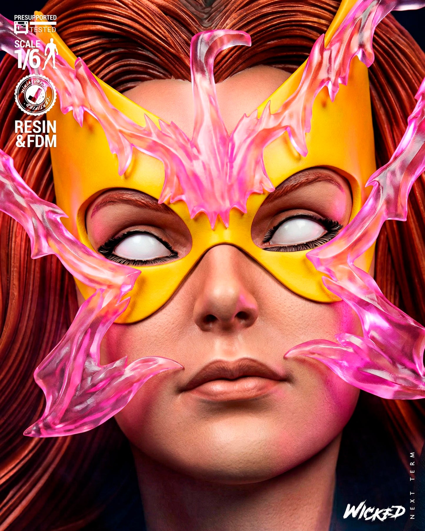 Cyclops and Jean Gray (Diorama) - 3D printed model kit (Fan Art)