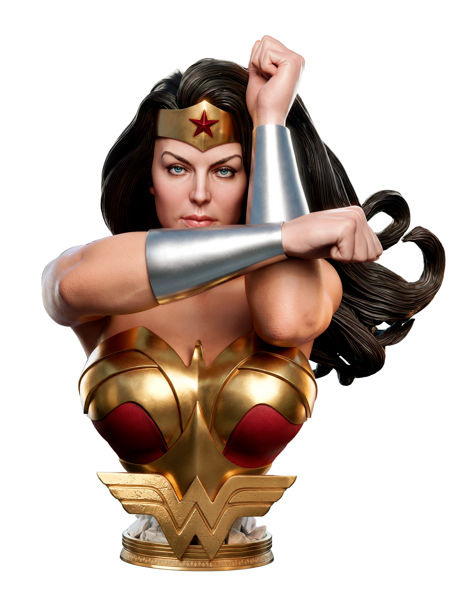 Wonder Woman Kingdom Come Portrait Bust - 3D Printed 4 & 8 Scale
