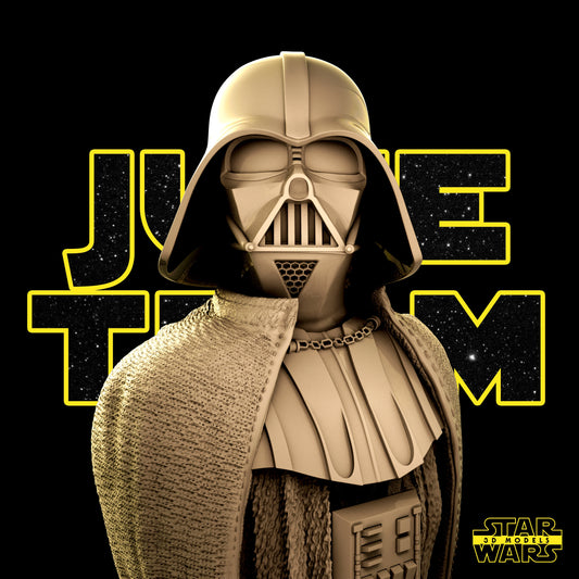 Darth Vader Bust (Fan Art) - 1:4 or 1:6 Scale (180mm or 108mm) - 3D Printed