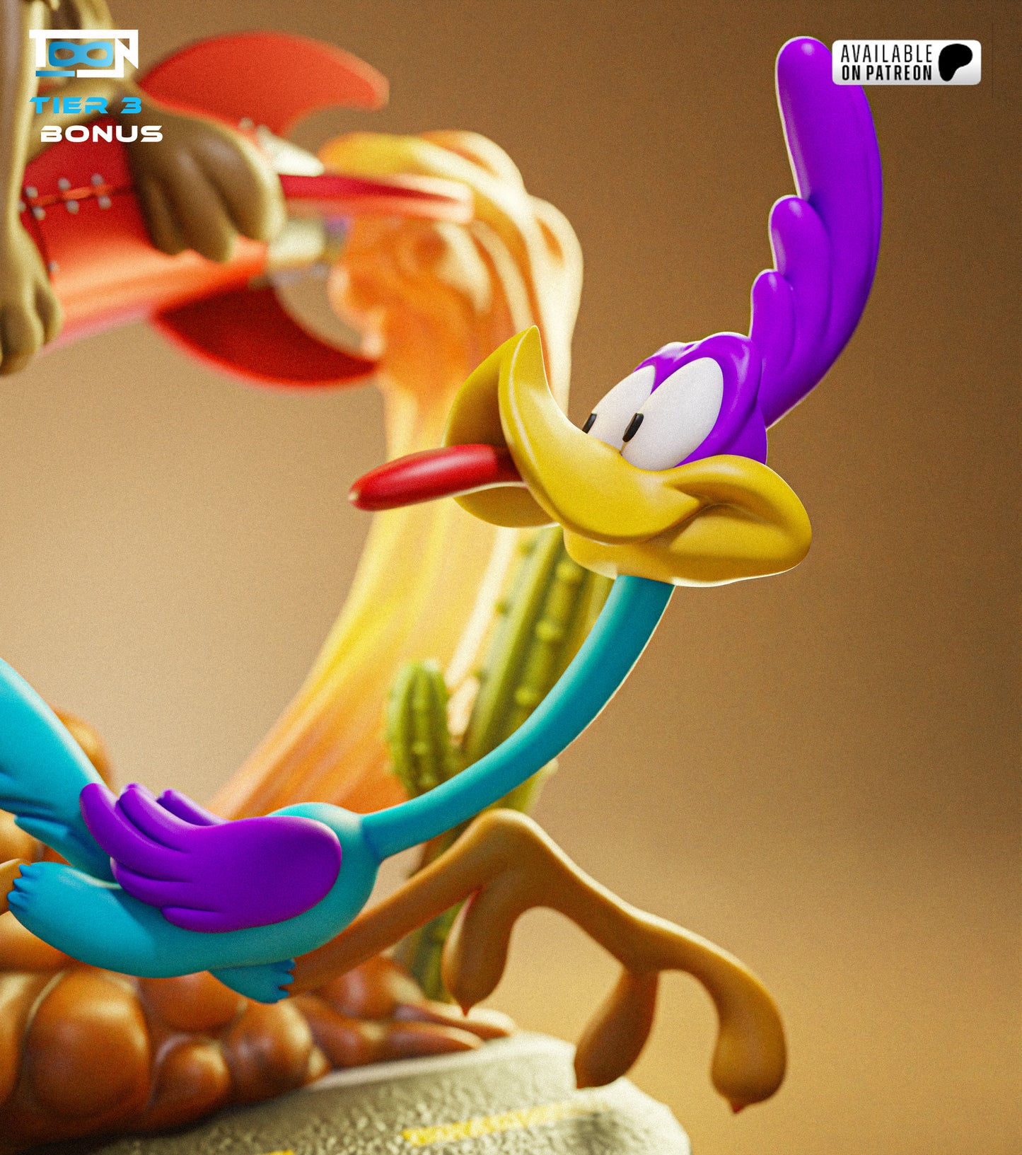Coyote & Road Runner - 3D Printed Model