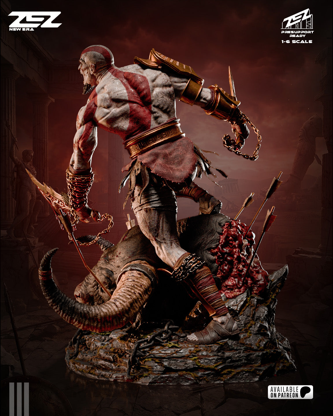 Kratos (ZEZ) - 3D Printed Fan Art Model Kit