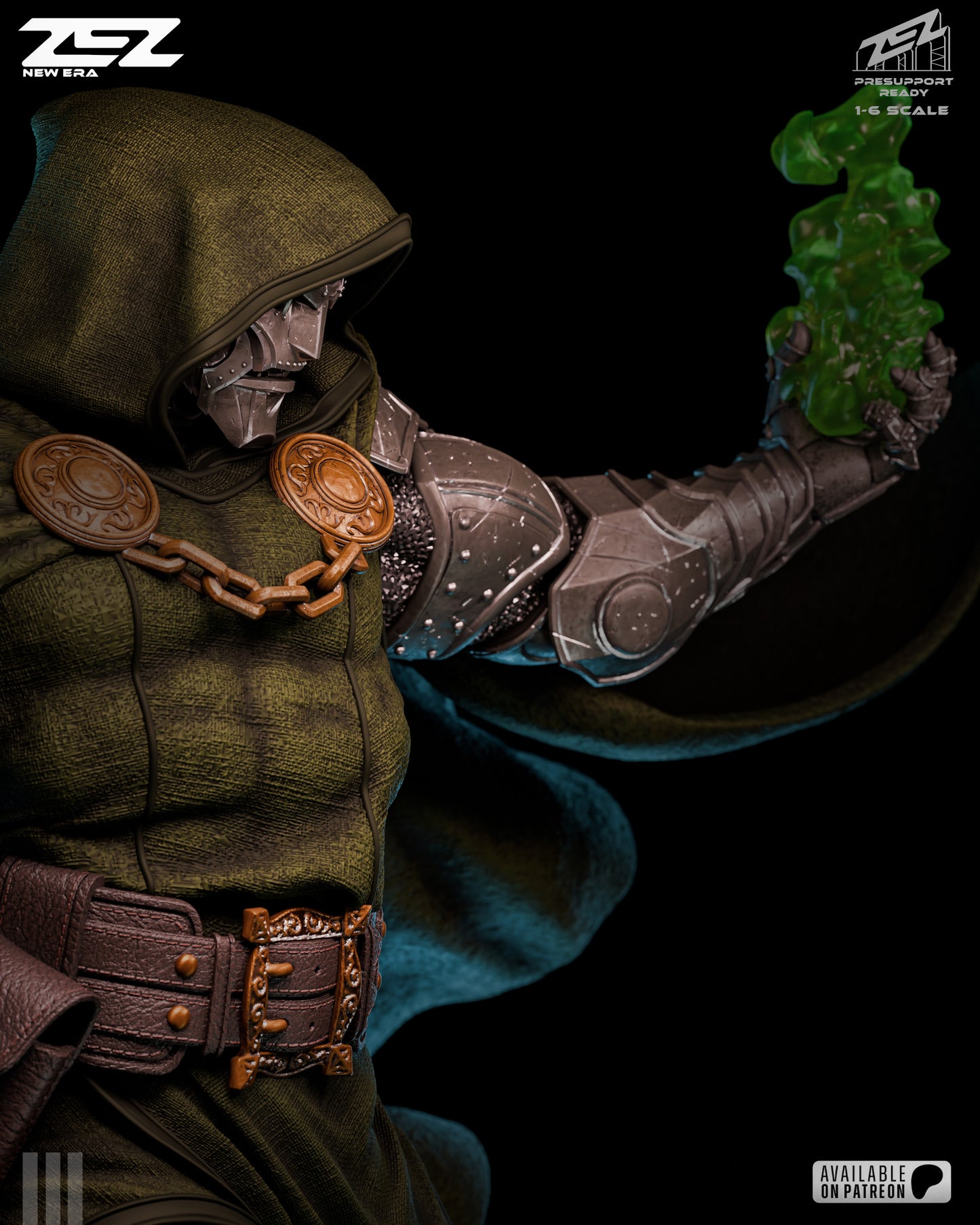 Dr Doom (ZEZ) - 3D Printed Fan Art Model Kit