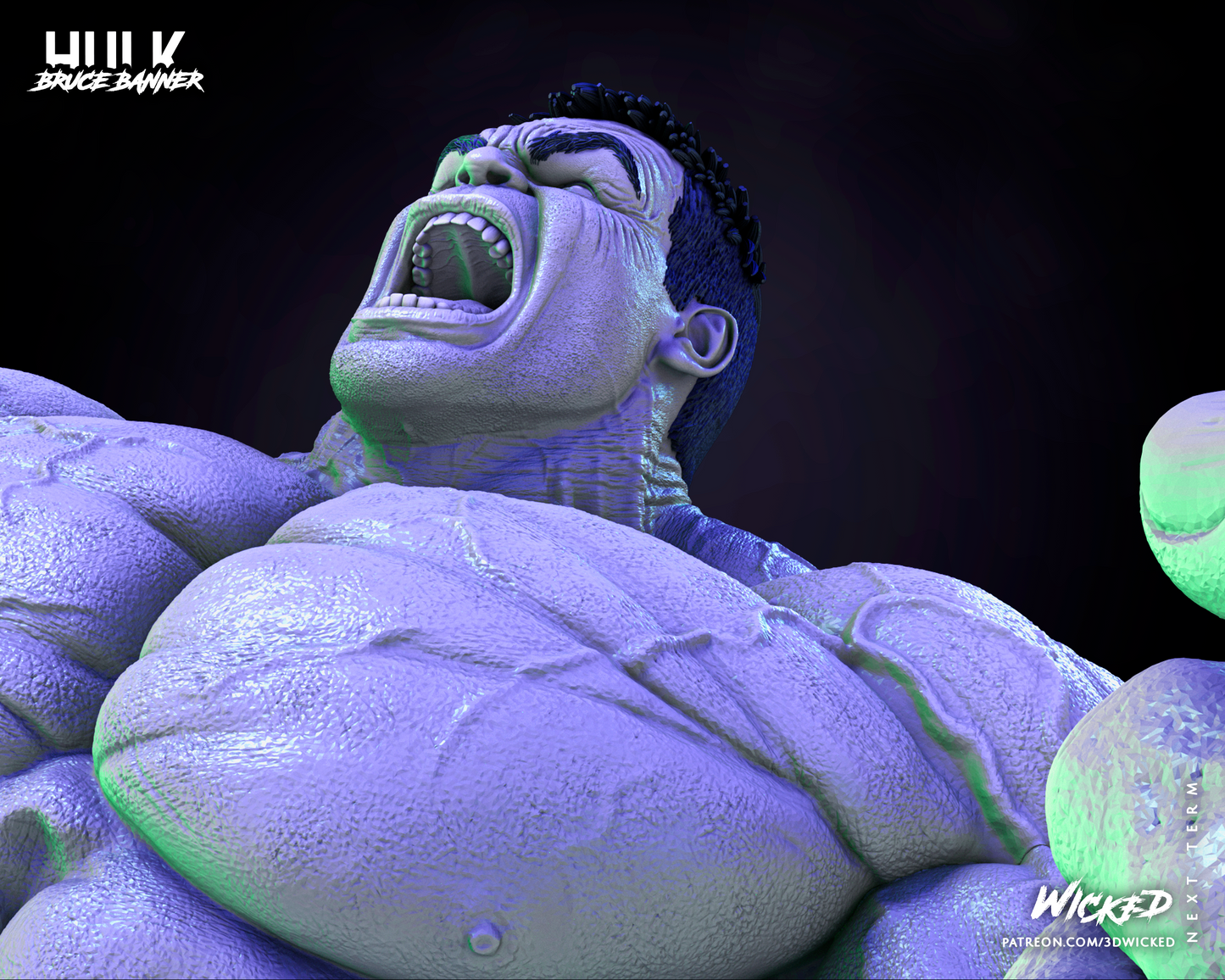 Hulk 2023 (Fan Art) Sculpture - 6 or 12 scale (440mm or 220mm) - 3D Print