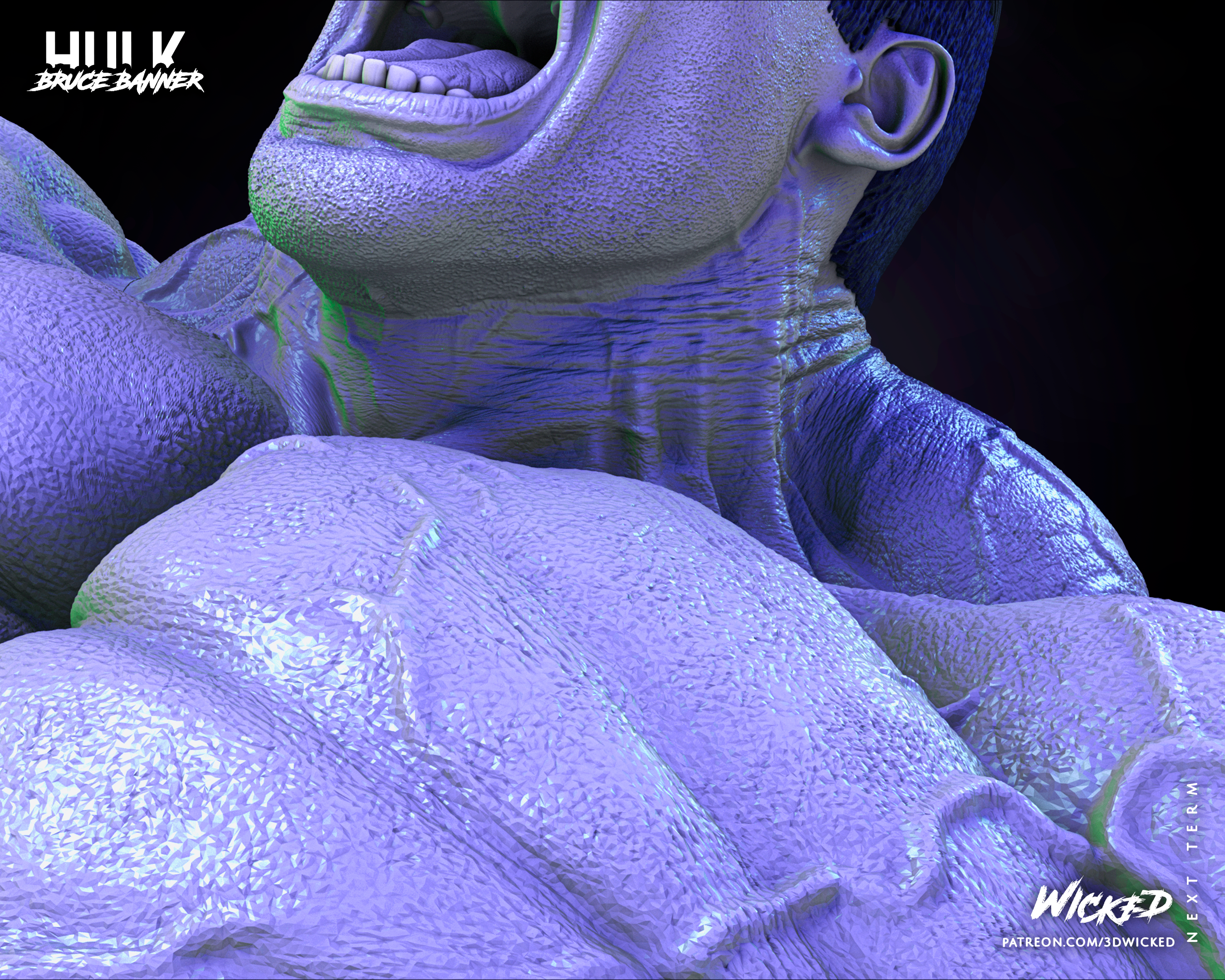 Hulk 2023 (Fan Art) Sculpture - 6 or 12 scale (440mm or 220mm) - 3D Print