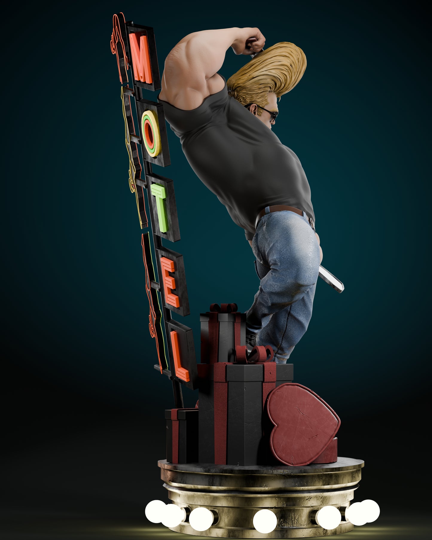 Johnny Bravo - Fan Art 1:6 - 3D Print Kit