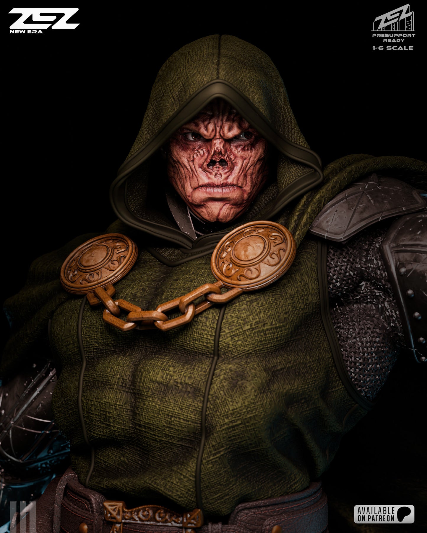 Dr Doom (ZEZ) - 3D Printed Fan Art Model Kit