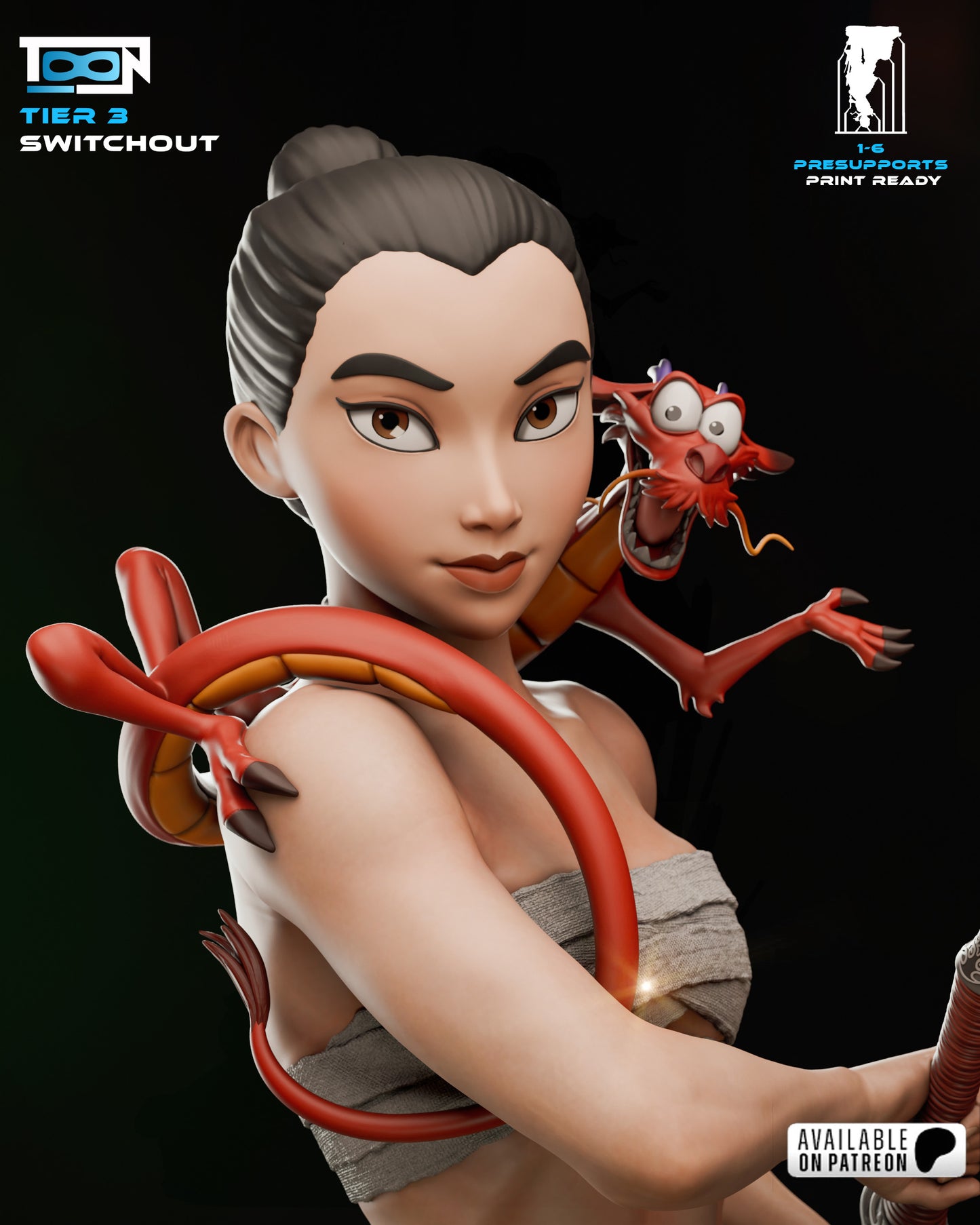 Mulan - Fan Art - 3D Print Kit