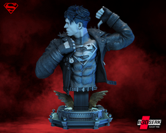 Superboy Bust (fan art) Figurine 3d Resin Printed 4th and 8 Scale