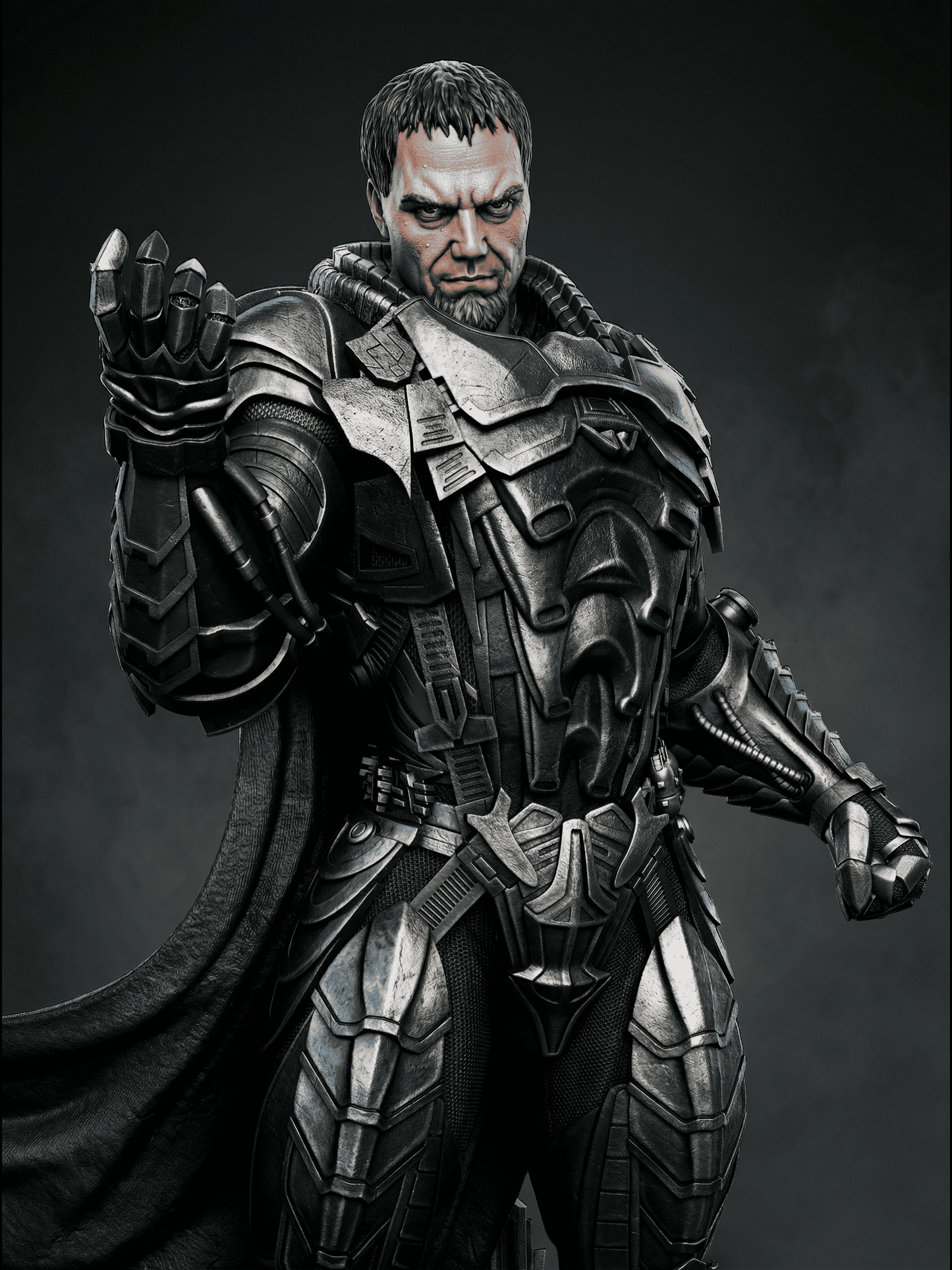 General Zod - Sculpt - 6 or 12 scale - 3D Model Kit - Fan Art