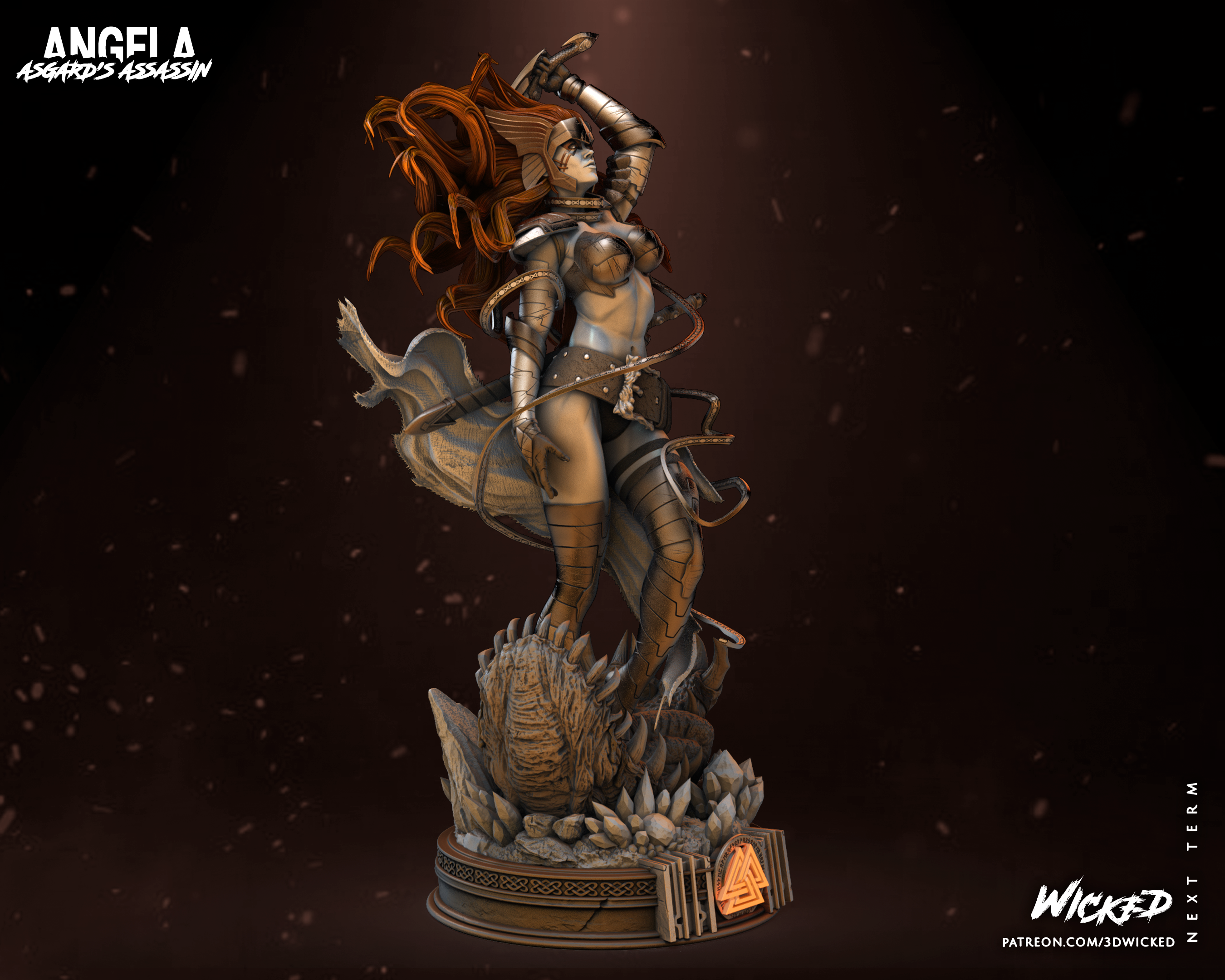 Angela (Marvel) Statue