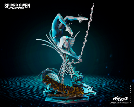 Spider Gwen (Marvel) Statue - Fan Art - Scale 1:6 (342mm) to 1:12 (170mm)