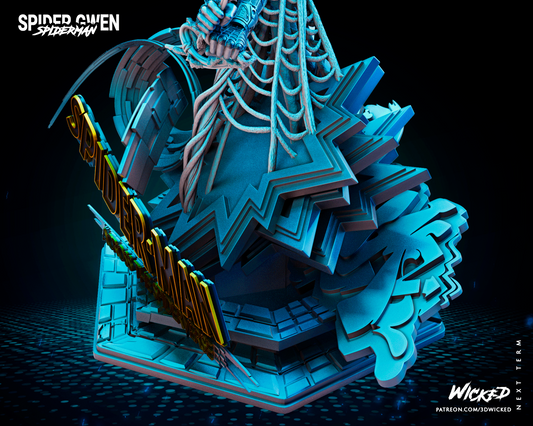Spider Gwen (Marvel) Statue - Fan Art - Scale 1:6 (342mm) to 1:12 (170mm)