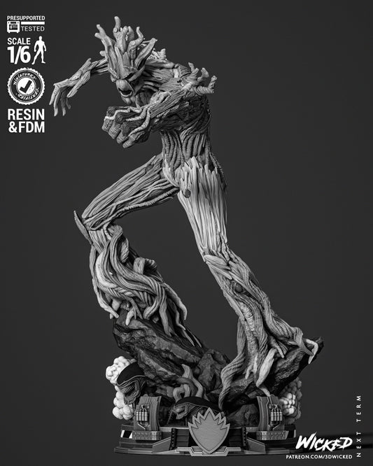 Groot (Sculpt) - Fan Art - 3D Print Kit (Wick3d)