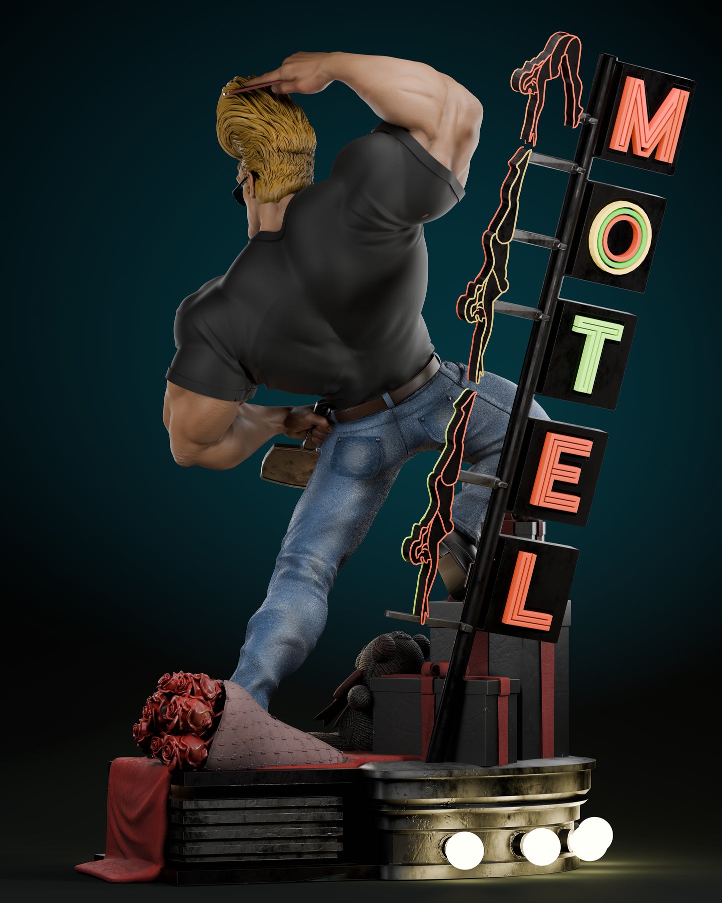 Johnny Bravo - Fan Art 1:6 - 3D Print Kit